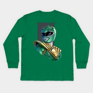 Tommy The Green Ranger Kids Long Sleeve T-Shirt